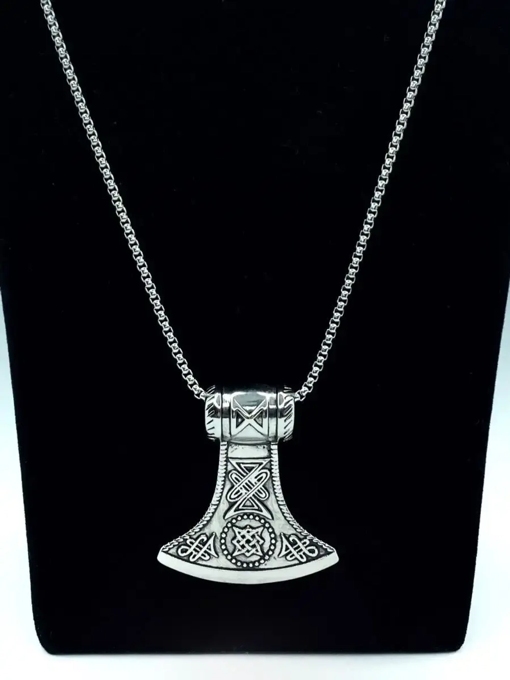 Цепь с подвеской Топор славянский оберег Гром Секира Перуна