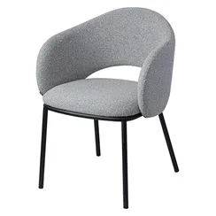 Стул Jude, серое букле, черные ножки