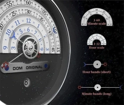 Часы наручные кварцевые DOM на металлическом ремешке, черный W8690-01
