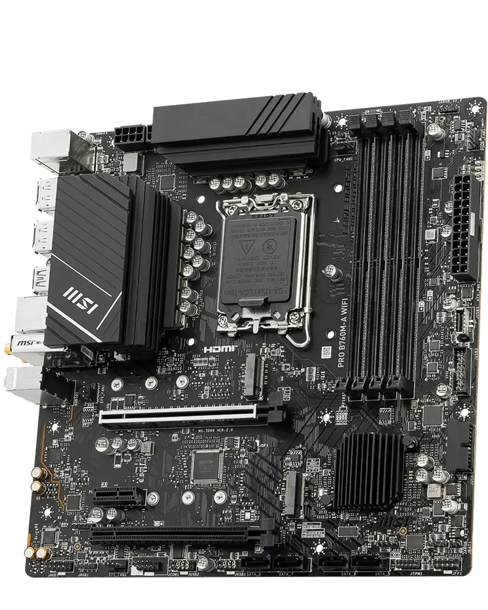 Материнская плата MSI PRO B760M-A WiFi, iB760,S1700,mATX (PRO B760M-A WIFI)