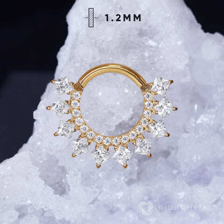 Кликер Amaze Crystal PVD Yellow 1.2мм