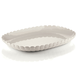 Блюдо 45см Guzzini Tiffany молочно-белое