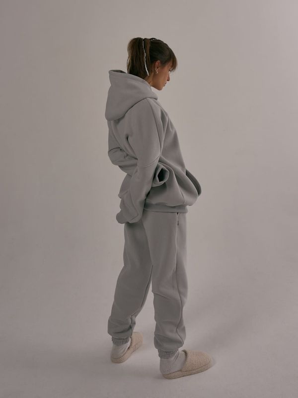 Худи Basic Harbor Mist утепленный серый - фото 2