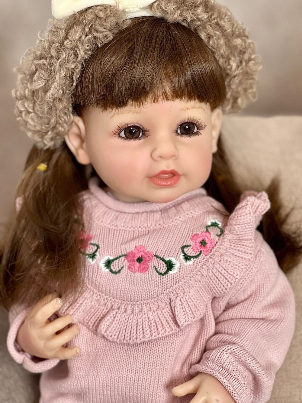 Кукла Реборн виниловая 55см в пакете (FA-309)