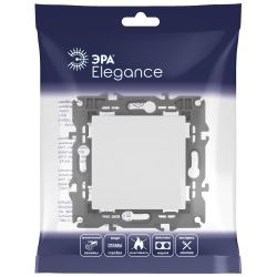 14-1111-01 ЭРА Кнопка, 10АХ-250В, Elegance, белый