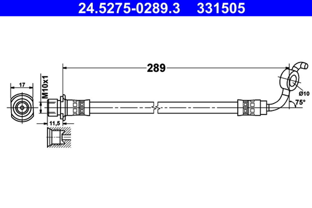 ATE - 24527502893-ATE - Brake Hose