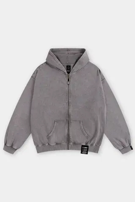 Зиппер SHMOT "BLANK" GARMENT DYE Серый