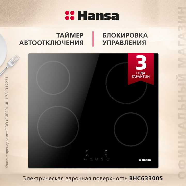 Электрическая панель Hansa BHC633005