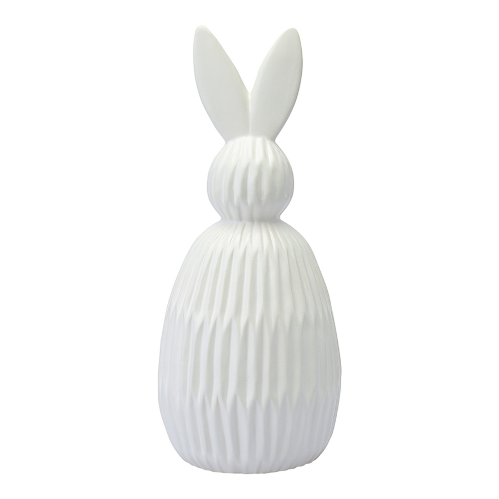 Декор из фарфора белого цвета trendy bunny из коллекции essential, 12,5х12,5x30,5 см