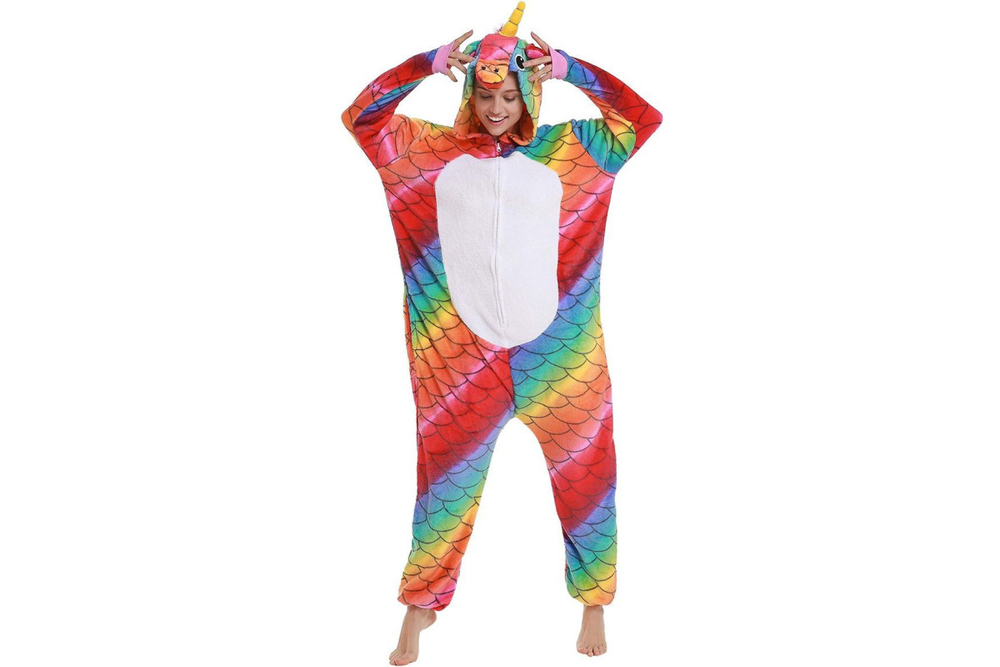 Кигуруми Funfur Единорог Хамелеон Цветной S
