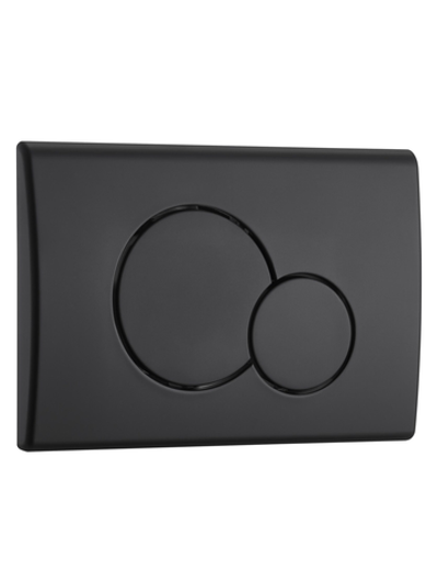 Кнопка черная матовая нажимная для инсталляции WeltWasser  WW MARBERG 507 RD MT-BL  10000010238  Круглая