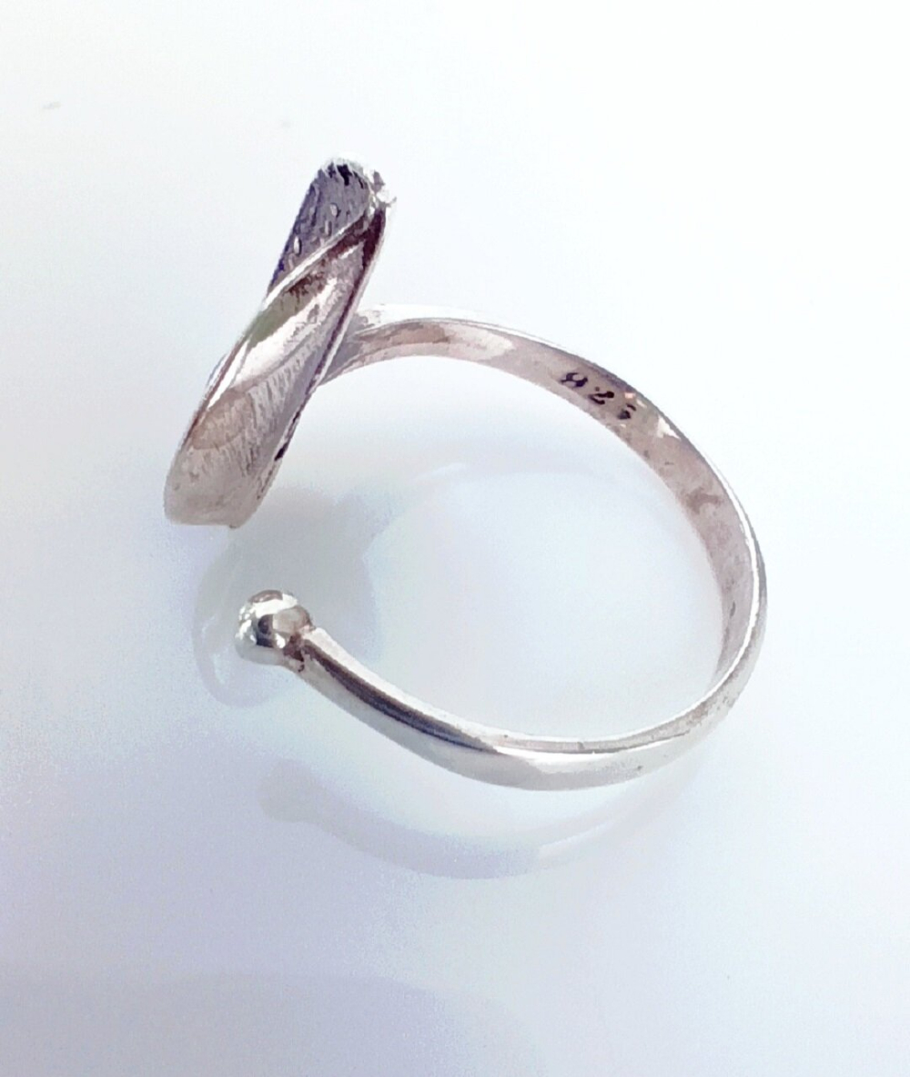 Кольцо Эстерелла с синтетическим опалом, серебро 925*, родирование/Ф