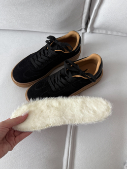 Кеды из натуральной замши