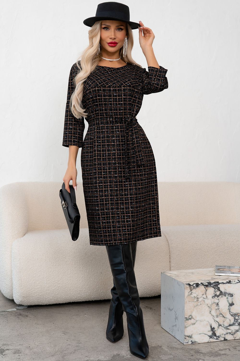 Платье Вики (черный)-52р-р Р11-1226 Nikol