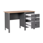 Стол письменный Сага 120х56х76,7 см, серый/ясень