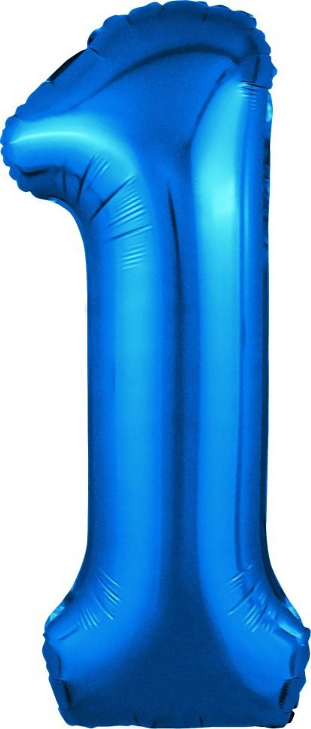 Шар (40""/102 см) Цифра, 1 Slim, Синий, 1 шт. в упак. и75