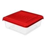 Контейнер для продуктов Asti квадратный 0,5л (красный)