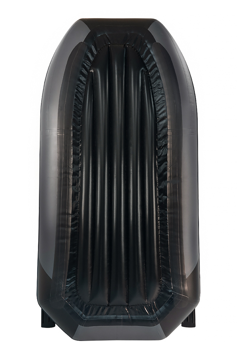 YACHTMAN-280 МНД НАДУВНОЕ ДНО (Яхтман) серый-черный (лодка ПВХ с усилением)