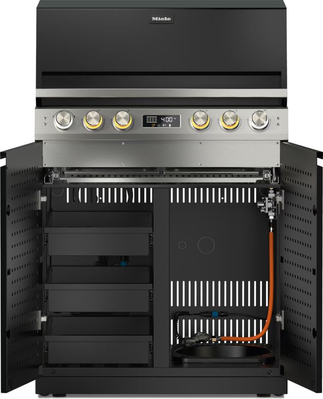Уличный газовый гриль Miele Dreams – Fire Pro L 4P с ящиками сталь
