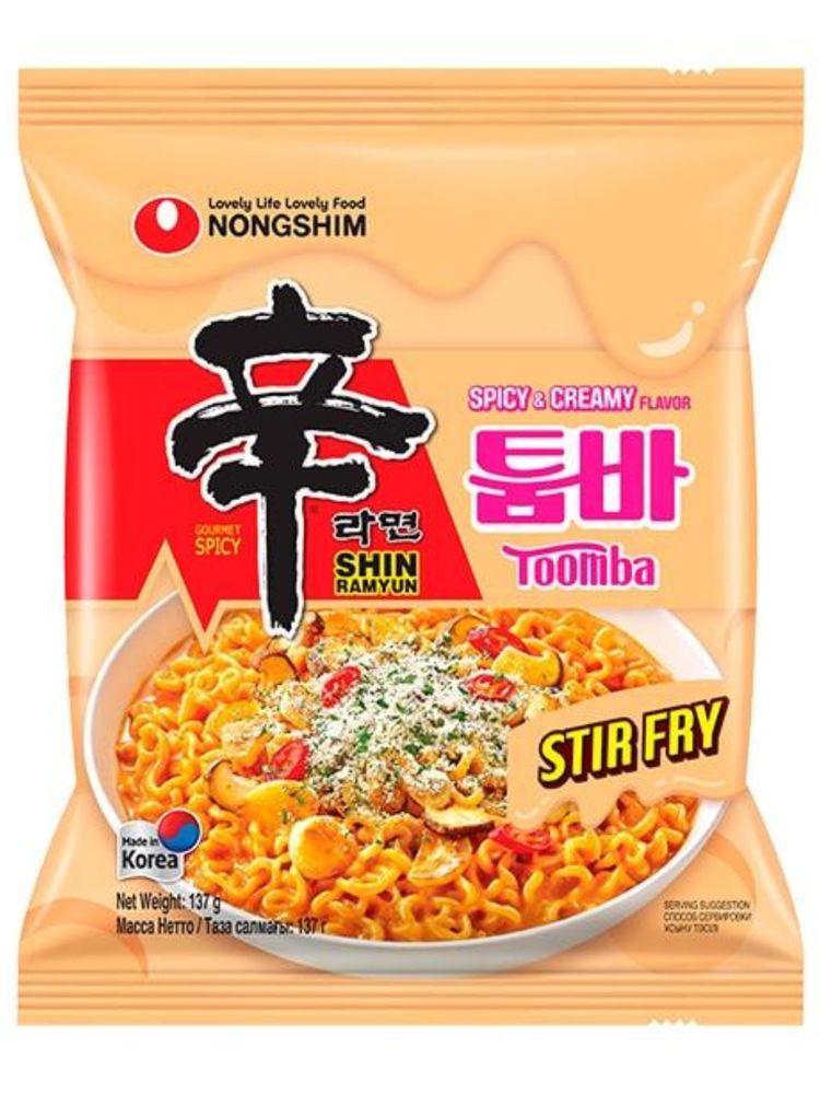 Лапша Nongshim Toomba Острая сливочная 137 г x 5 шт