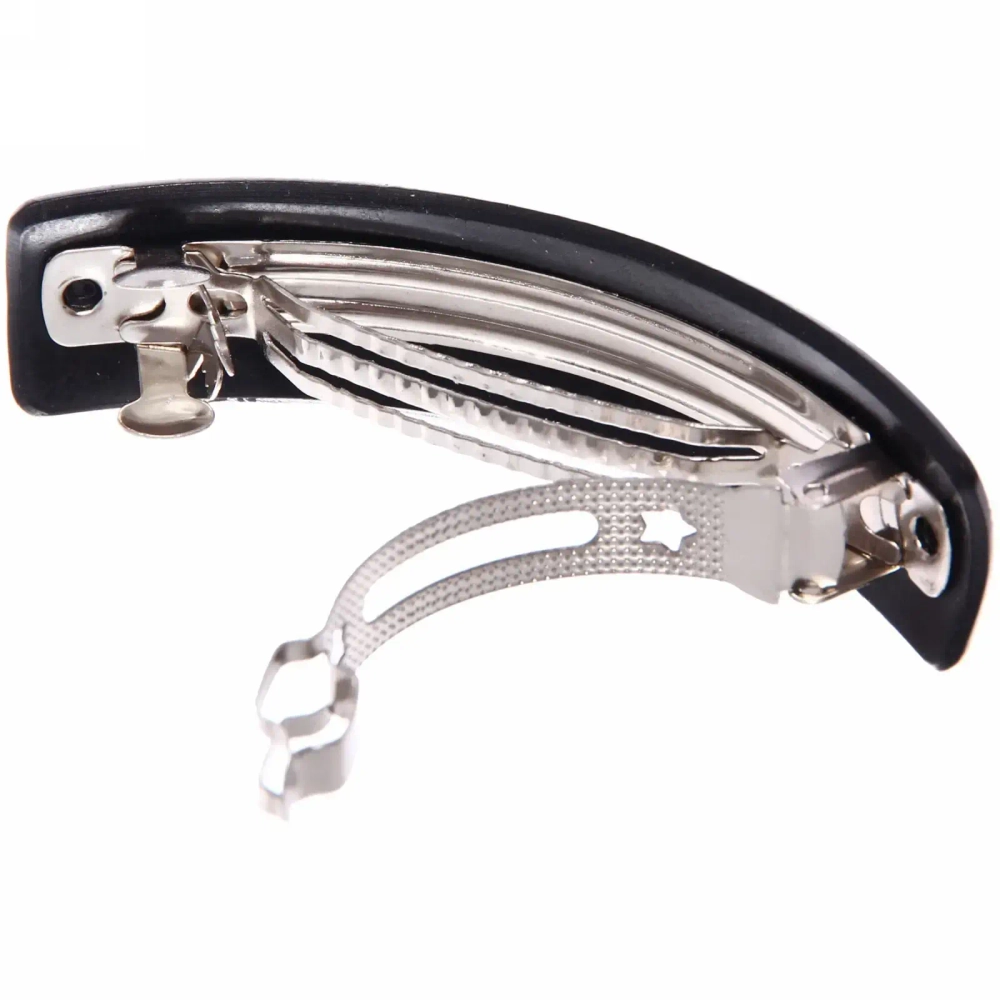 Заколка автомат «Коллекция Монталь», прямоуг., микс 6 цветов, 10*2см (Кокетка)