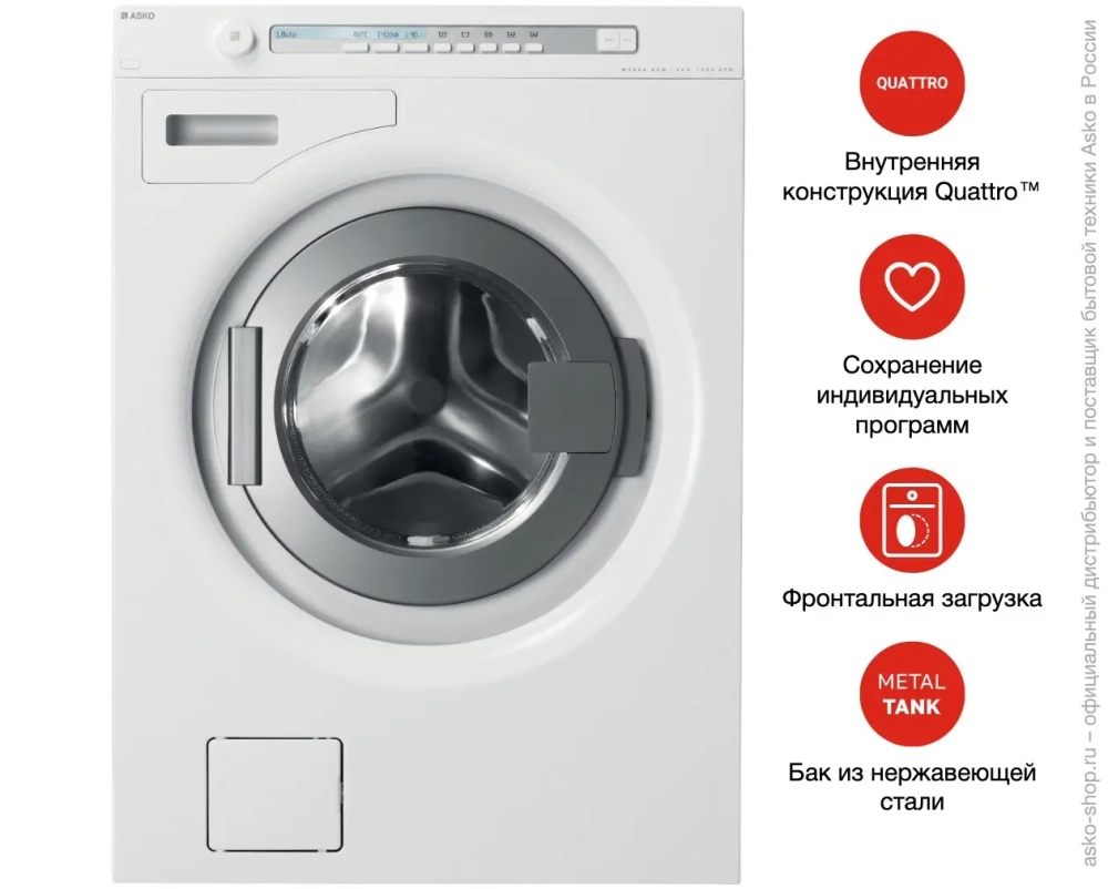 Стиральная машина Asko W6884 Eco W фото 5