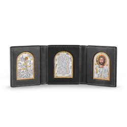 Складень карманный Спаситель Молитва Георгий 90х255мм