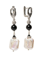 20148640 Серьги Роман с камнем