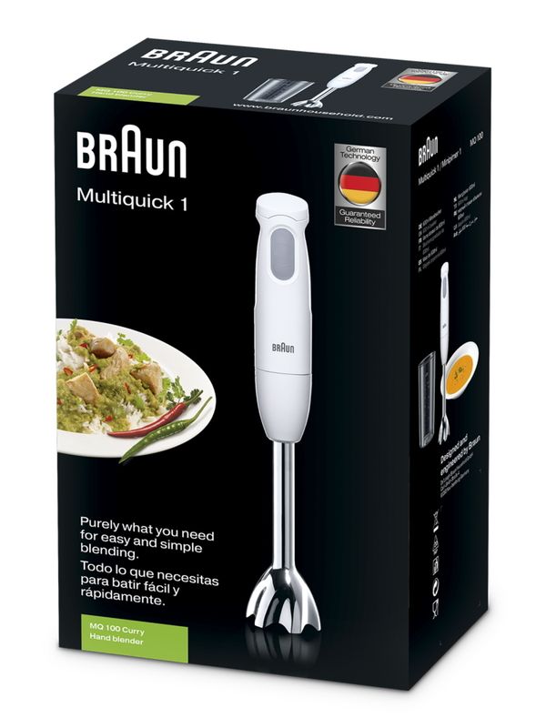 Погружной блендер Braun Multiquick 1 MQ100 Curry