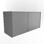 Навесной малый шкаф системы IF 800мм на 375мм серый