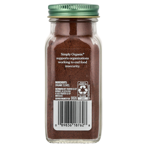 Simply Organic, гвоздика, молотая, 80 г (2,82 унции)