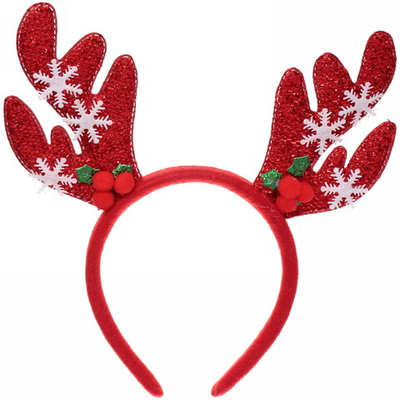 Ободок карнавальный «Снежные рога» 18х26 см