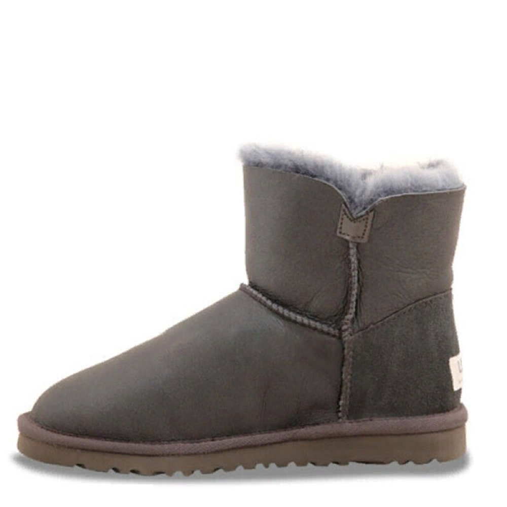 Угги Mini Bailey Button Metallic Grey