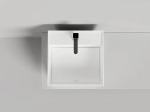 Раковина накладная Salini ARMONIA SQUARE TOP 03 S-Sense 130513TG 45 без отверстия под смеситель, белая