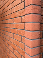 Панель фасадная Доломит Кирпич Славянка красный 1850х210 мм