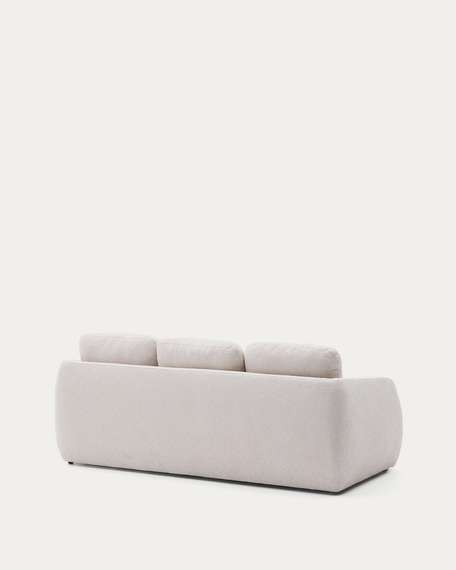 Трехместный диван-кровать Laira, 225 см, шенилл цвета экрю 