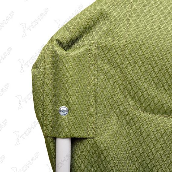 Кресло складное серый ромб/зеленый (Т-HS-750-99806H-05-1) Helios (пр-во Тонар)