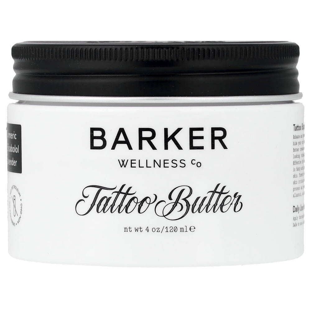 Barker Wellness Co, масло для тату, 120 мл (4 унции)