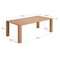 Стол Deyarina с дубовым шпоном и ножками из массива дуба 220 х 110 см
