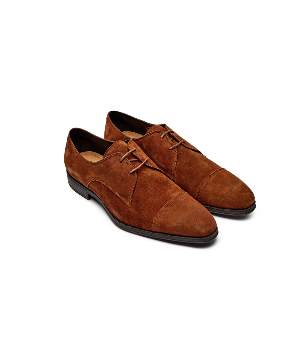 Кожаные дерби theon_derb_sdtc BOSS BLACK - коричневый(50523050)