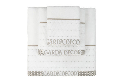Полотенце 70x140 Garda Decor Орсетто белое