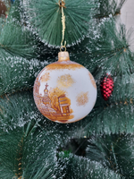 Шар стеклянный "Спас на крови",  ручная роспись