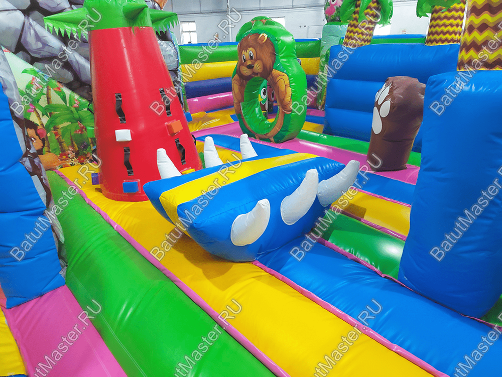 Надувной батут "В гостях у зебры"