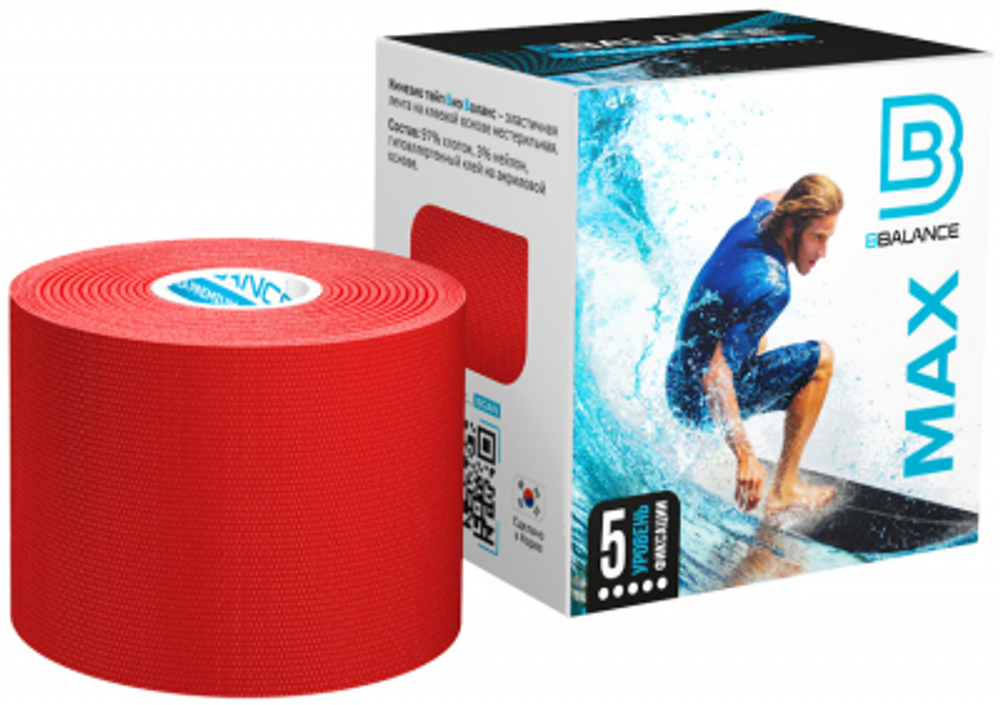 Кинезио тейп BBTape 5см*5м MAX