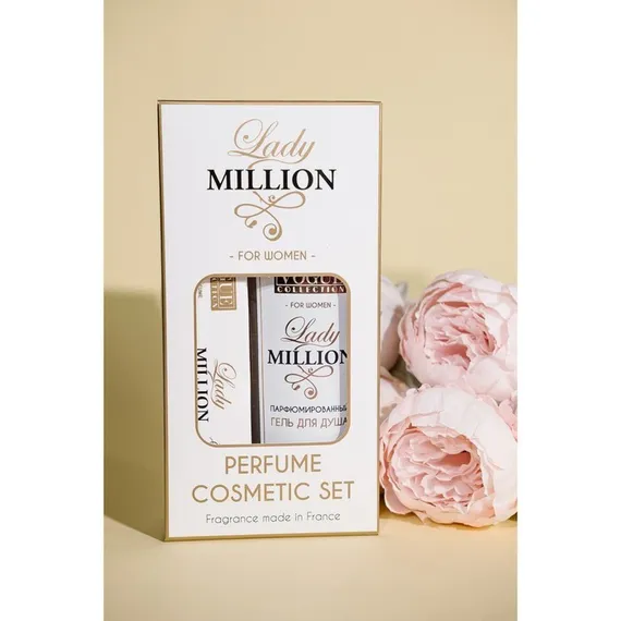 Подарочный набор женский Lady million, гель для душа 250 мл, парфюмерная вода 30 мл