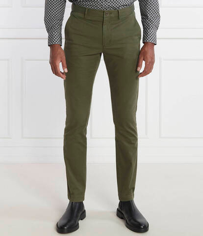 штаны chino Tommy Hilfiger - зеленый(MW0MW26619)