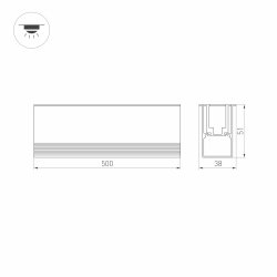 Светильник ART-LUMILINE-3351-500-12W Warm3000 (SL, 120 deg, 24V) (Arlight, IP67 Металл, 3 года) 024946(2)
