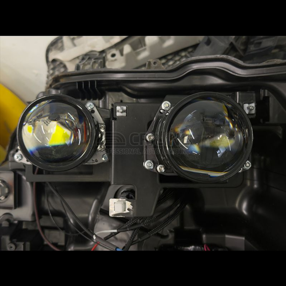 Рамки для Toyota Land Cruiser 200 (2015 - 2021 г.в.) (LED) (4 модуля) на 3/5R