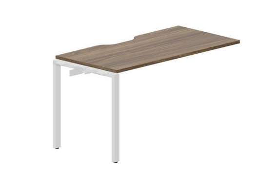 стол Strike 1380х680х750мм (с эргономичным вырезом) - приставной элемент