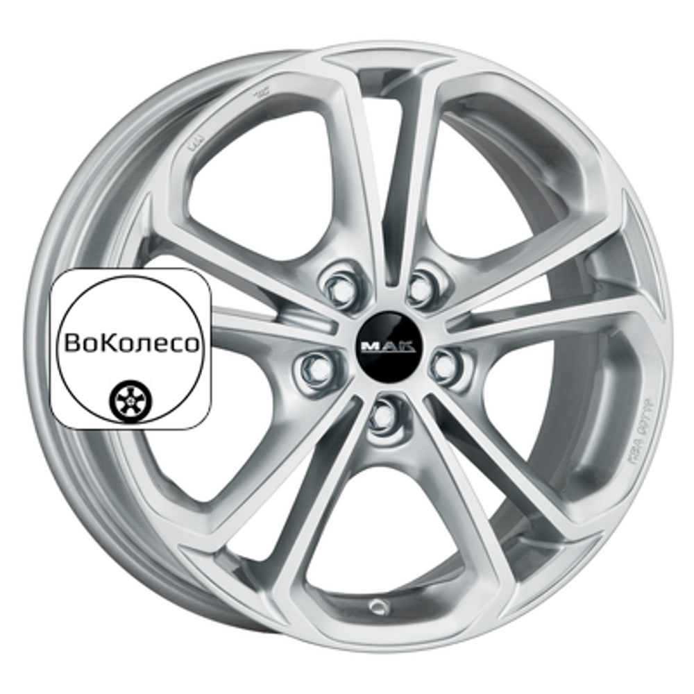 7x17/5x112 ET42 D76 Hessen Silver MAK